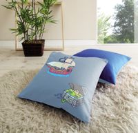 Kissen-Set "Pirat hellblau-dunkelblau"