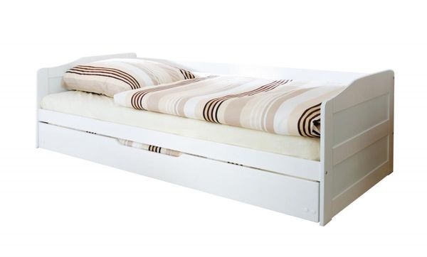 Sofabett mit Auszug "Melinda" weiß