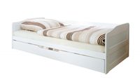 Sofabett mit Auszug "Melinda" weiß