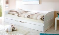 Sofabett mit Auszug "Melinda" weiß