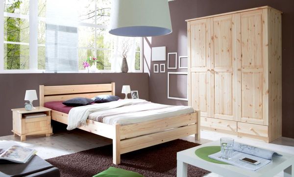 Doppelbett "Bora" 140x200 Natur