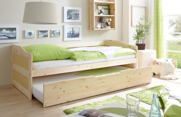 Sofabett mit Bettauszug "Marianne" Natur