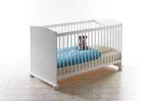 Baby Gitterbett "Adam" Kiefer weiß