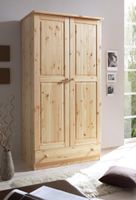 Kleiderschrank "Moritz" 2-türig Kiefer Natur