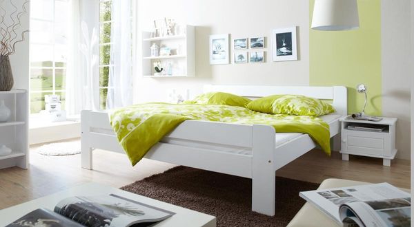 Doppelbett "Bert" 140x200 weiß