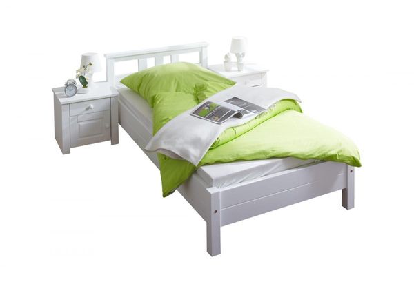 Einzelbett "Merci" 100x200 weiß