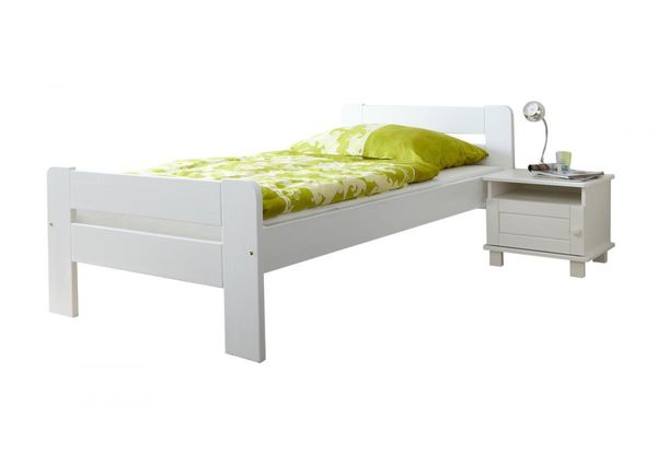 Einzelbett "Bert" 100x200 weiß