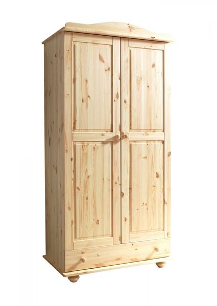 Kleiderschrank "Adam" 2-türig Kiefer Natur