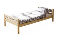 Einzelbett "Nadine" Kiefer massiv natur 90x200