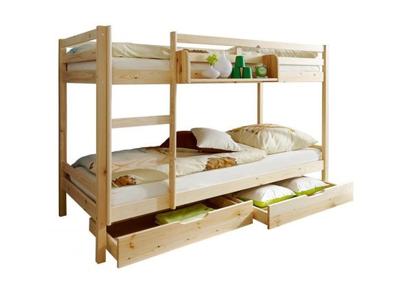 Etagenbett "Rene" Kiefer massiv Natur