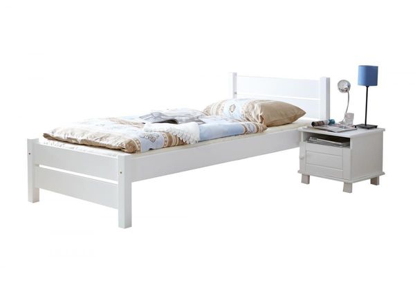 Einzelbett "Bora" 90x200 weiß