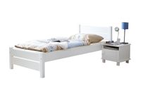 Einzelbett "Bora" 90x200 weiß