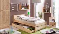 Einzelbett "Bora" 100x200 Natur