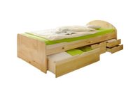 Schubkastenbett "Erna" Kiefer Natur 90x200