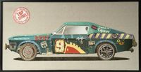 Papier Wandbild Sportscar II 82x42 FRE330