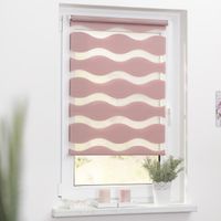 Duo Rollo Welle Klemmfix, ohne Bohren, Altrosa, 60 cm x 150 cm (B x L)