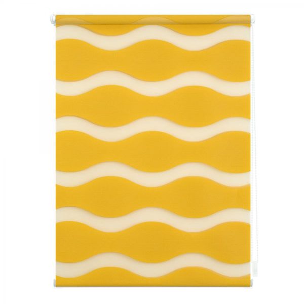 Duo Rollo Welle Klemmfix, ohne Bohren, Senfgelb, 80 cm x 150 cm (B x L)
