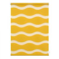 Duo Rollo Welle Klemmfix, ohne Bohren, Senfgelb, 80 cm x 150 cm (B x L)