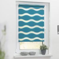 Duo Rollo Welle Klemmfix, ohne Bohren, Petrol, 80 cm x 150 cm (B x L)