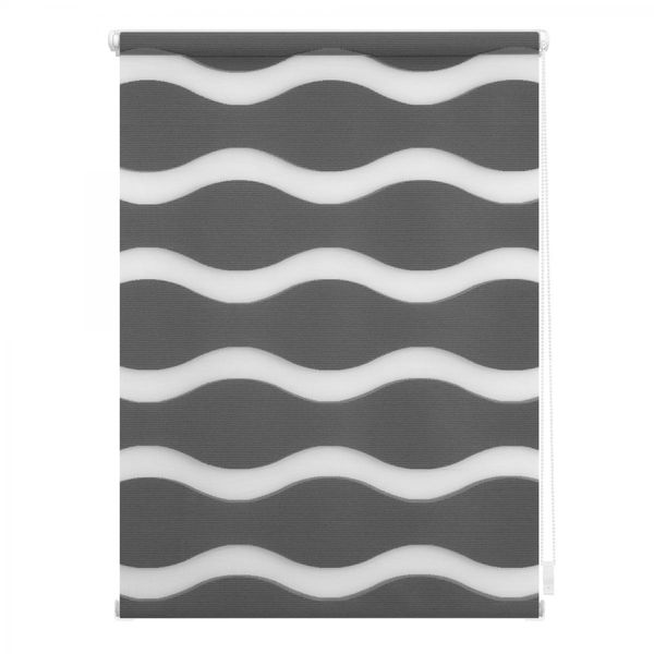 Duo Rollo Welle Klemmfix, ohne Bohren, Anthrazit, 80 cm x 150 cm (B x L)