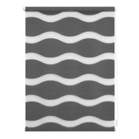 Duo Rollo Welle Klemmfix, ohne Bohren, Anthrazit, 70 cm x 150 cm (B x L)
