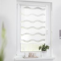 Duo Rollo Welle Klemmfix, ohne Bohren, Weiß, 70 cm x 150 cm (B x L)