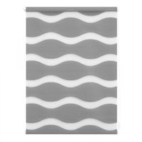 Duo Rollo Welle Klemmfix, ohne Bohren, Grau, 60 cm x 150 cm (B x L)
