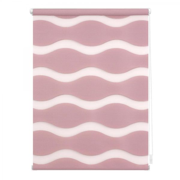 Duo Rollo Welle Klemmfix, ohne Bohren, Altrosa, 110 cm x 150 cm (B x L)