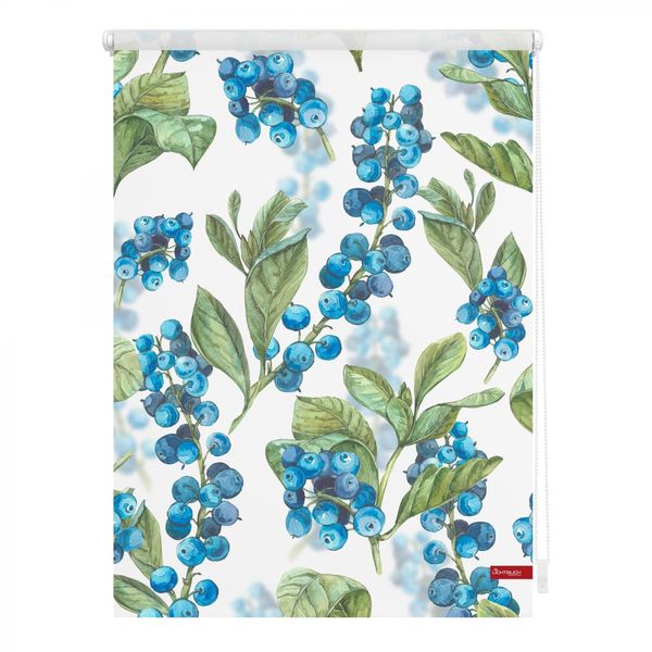 Rollo Klemmfix, ohne Bohren, blickdicht, Heidelbeere - Blau Grün, 60 x 150 cm (B x L)