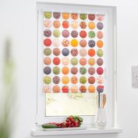 Rollo Klemmfix, ohne Bohren, blickdicht, Gewürze - Bunt Weiß, 70 x 150 cm (B x L)