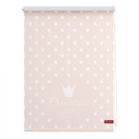 Rollo Klemmfix, ohne Bohren, blickdicht, Prinzessin Lilly - Rosa, 80 x 150 cm (B x L)