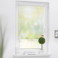 Rollo Klemmfix, ohne Bohren, blickdicht, Lichtspiel - Grün Gelb, 90 x 150 cm (B x L)