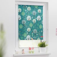 Rollo Klemmfix, ohne Bohren, blickdicht, Leni - Grün, 80 x 150 cm (B x L)