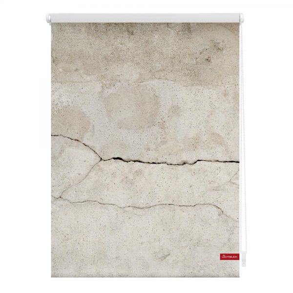 Rollo Klemmfix, ohne Bohren, blickdicht, Beton - Grau, 100 x 150 cm (B x L)