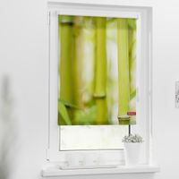 Rollo Klemmfix, ohne Bohren, blickdicht, Bambus - Grün, 100 x 150 cm (B x L)