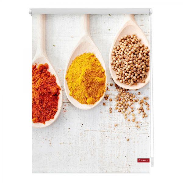 Rollo Klemmfix, ohne Bohren, blickdicht, Spices - Bunt, 120 x 150 cm (B x L)