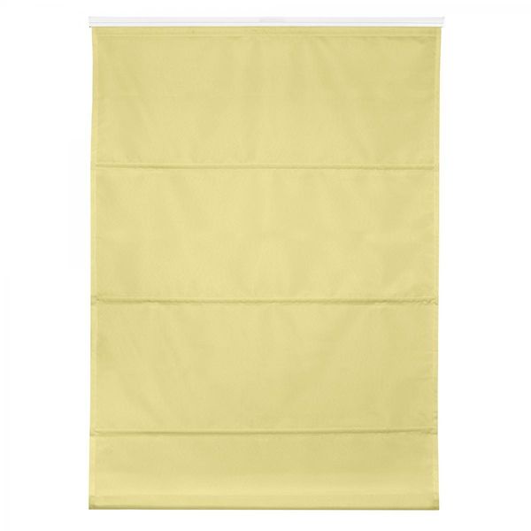Raffrollo Klemmfix TOP, ohne Bohren, verspannt Gelb, 70 cm x 130 cm (B x L)