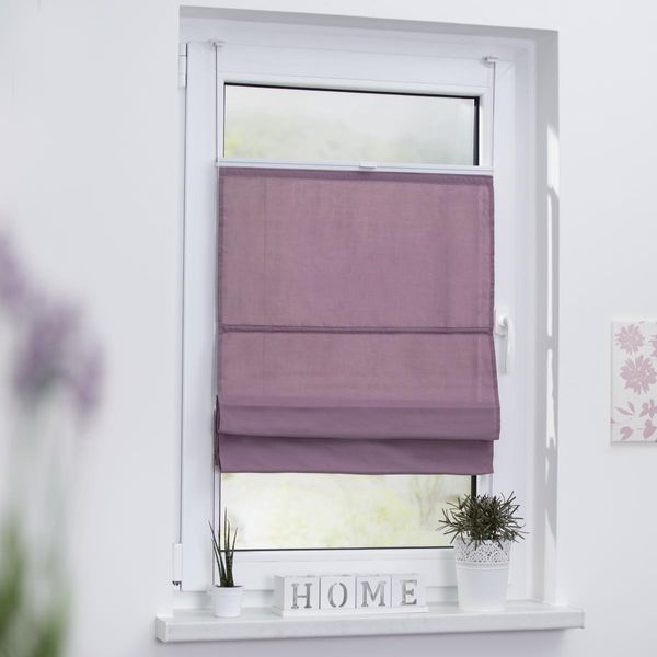 Raffrollo Klemmfix TOP, ohne Bohren, verspannt Taupe, 45 cm x 130 cm (B x L)
