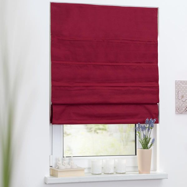 Raffrollo Verdunkelung, Seitenzug Bordeaux, 80 cm x 180 cm (B x L)
