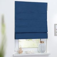Raffrollo Verdunkelung, Seitenzug Blau, 80 cm x 180 cm (B x L)