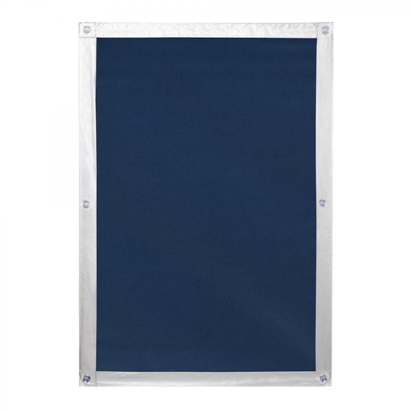 Dachfenster Sonnenschutz Haftfix, ohne Bohren, Verdunkelung, Blau, 36 cm x 56,9 cm (B x L)