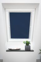 Dachfenster Sonnenschutz Haftfix, ohne Bohren, Verdunkelung, Blau, 36 cm x 56,9 cm (B x L)