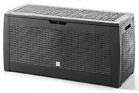 Auflagenbox in Rattanoptik, ca. 119 x 48 x 60 cm, 310L - Anthrazit