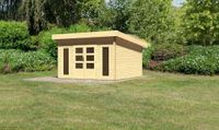 Woodfeeling Gartenhaus "Bentheim 5" mit Dacheindeckung naturbelassen