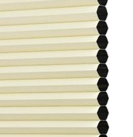 Klemmfix Thermo-Plissee verspannt, Verdunklung, 60 x 130 cm (Breite x Höhe), ecru