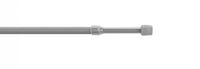 Cafehausstange, Scheibenstange Pin-Soft, ausziehbar 80 cm - 110 cm, silber-matt