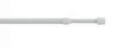 Cafehausstange, Scheibenstange Pin-Soft, ausziehbar 60 cm - 110 cm, weiß