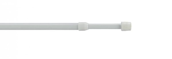 Cafehausstange, Scheibenstange Pin-Soft, ausziehbar 60 cm - 80 cm, weiß