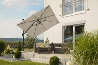 Schneider Sonnenschirm Rhodos ECO TWIST taupe, ca. 270 x 270 cm