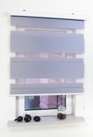 Duo-Rollo mit Kasette, Rollo, 160 x 80 cm (H x B) silber